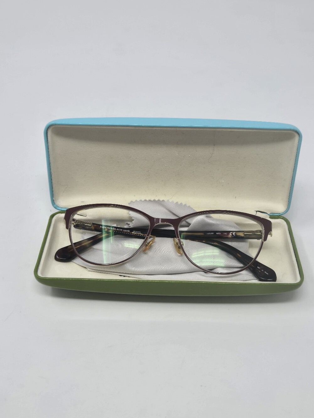 KATE SPADE HADLEE PRESCRIPTION GLASSES TORTOISE SHELL PLUM FRAME 52-16-140 WOMEN